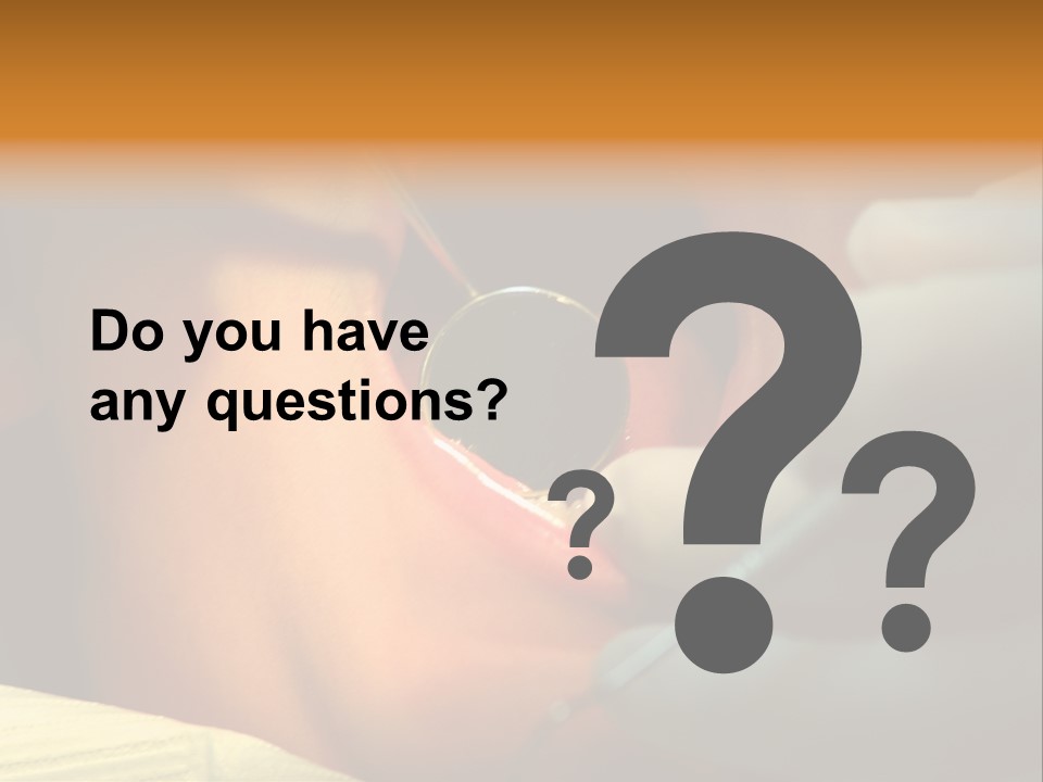 Young Kid At The Dentis 2 PowerPoint Template