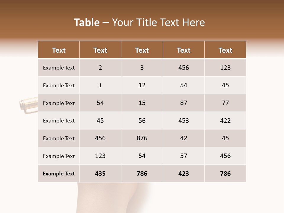 Hand Holding Pen Isolated On White Background - More Similar Photos In My Portfolio PowerPoint Template