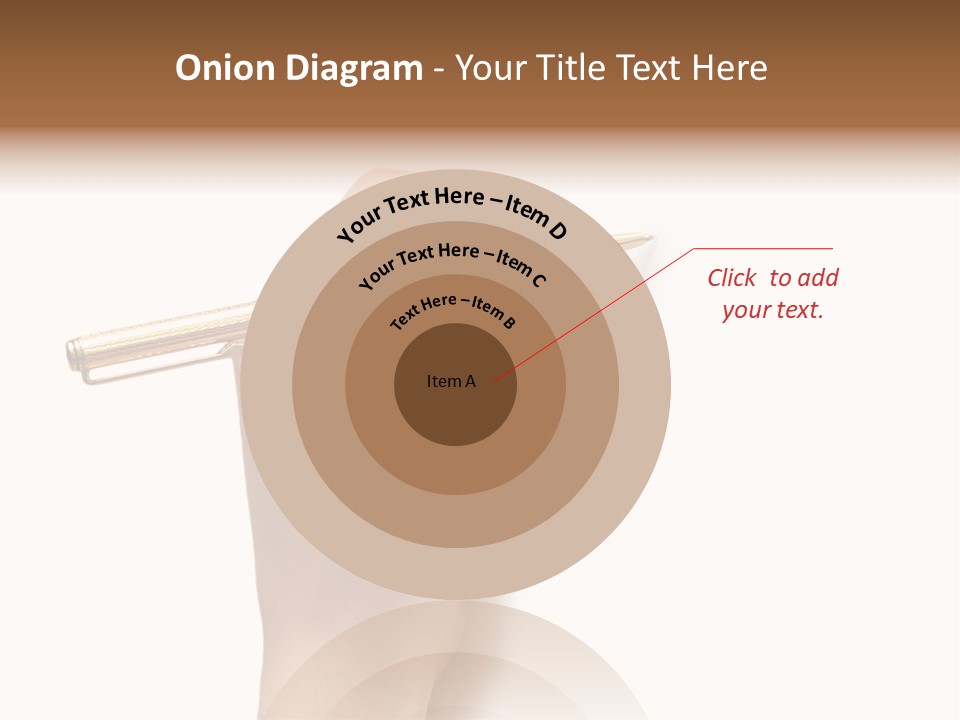 Hand Holding Pen Isolated On White Background - More Similar Photos In My Portfolio PowerPoint Template