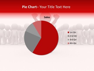 One 3D Human Stand Out Of The Crowd PowerPoint Template