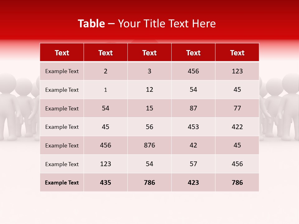 One 3D Human Stand Out Of The Crowd PowerPoint Template
