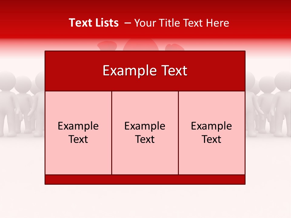 One 3D Human Stand Out Of The Crowd PowerPoint Template