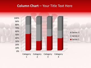 One 3D Human Stand Out Of The Crowd PowerPoint Template