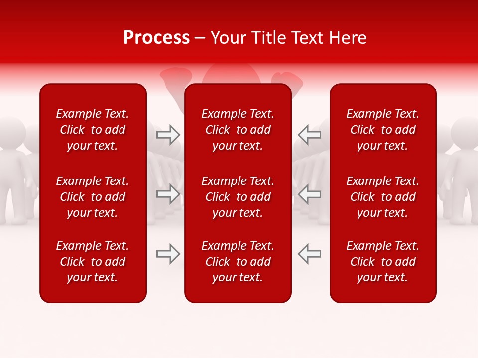 One 3D Human Stand Out Of The Crowd PowerPoint Template