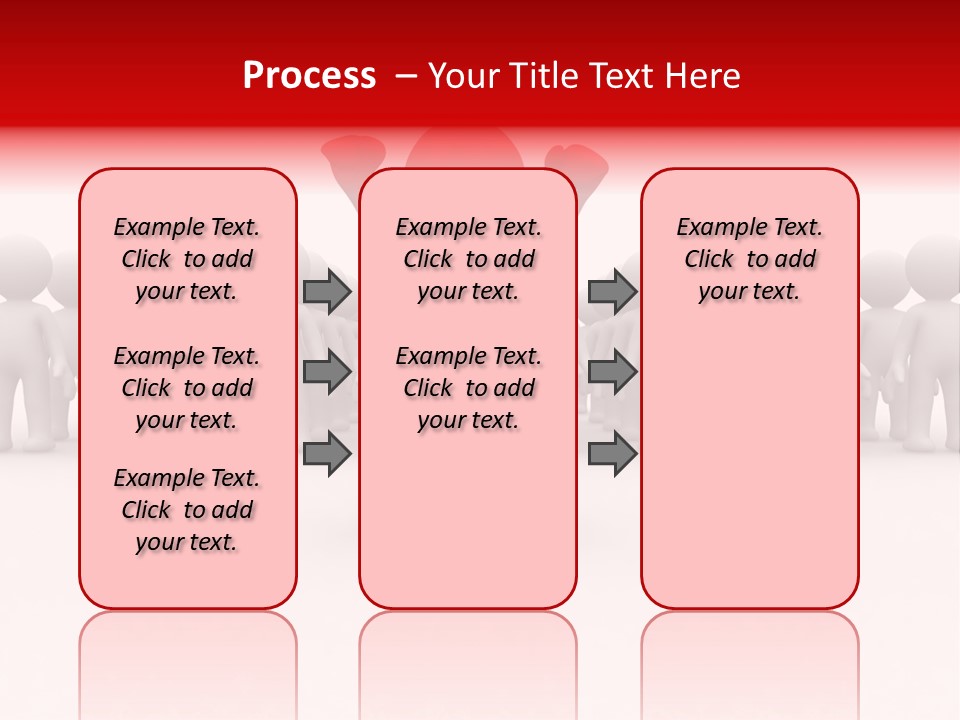 One 3D Human Stand Out Of The Crowd PowerPoint Template