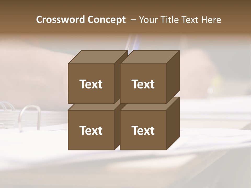 Detail Of A Hand Of Man With Red Shirt Writing On A Notebook With A Blue Pencil And Blurred Background PowerPoint Template