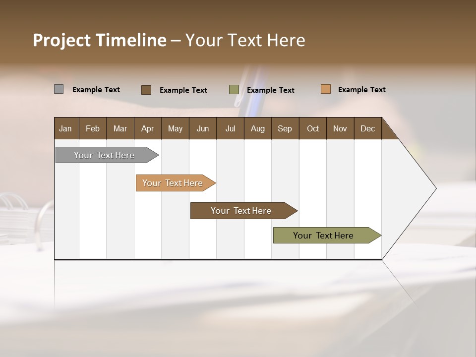 Detail Of A Hand Of Man With Red Shirt Writing On A Notebook With A Blue Pencil And Blurred Background PowerPoint Template