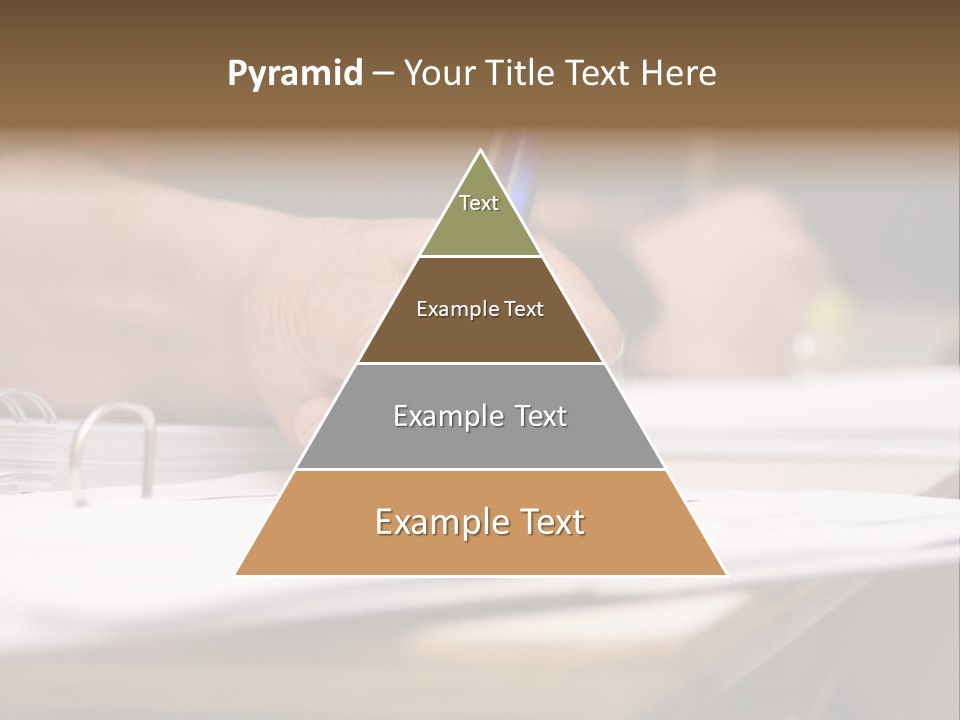 Detail Of A Hand Of Man With Red Shirt Writing On A Notebook With A Blue Pencil And Blurred Background PowerPoint Template