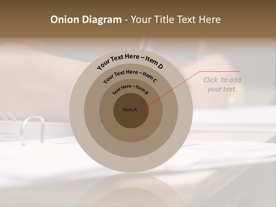 Detail Of A Hand Of Man With Red Shirt Writing On A Notebook With A Blue Pencil And Blurred Background PowerPoint Template