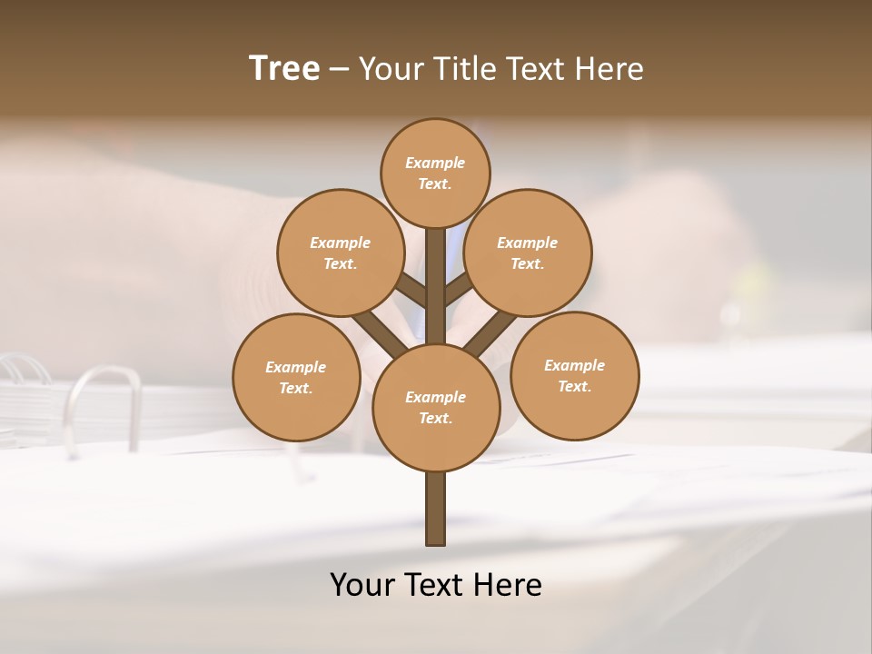 Detail Of A Hand Of Man With Red Shirt Writing On A Notebook With A Blue Pencil And Blurred Background PowerPoint Template