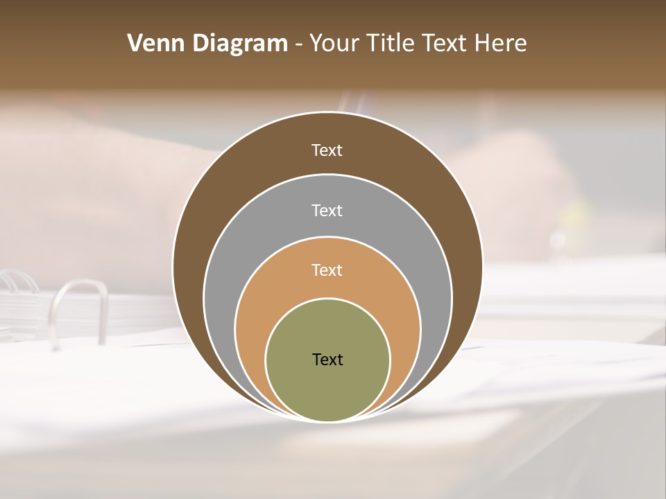 Detail Of A Hand Of Man With Red Shirt Writing On A Notebook With A Blue Pencil And Blurred Background PowerPoint Template