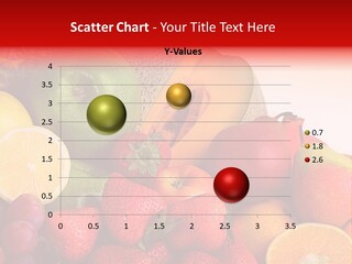 Different Fresh Fruits Isolated PowerPoint Template