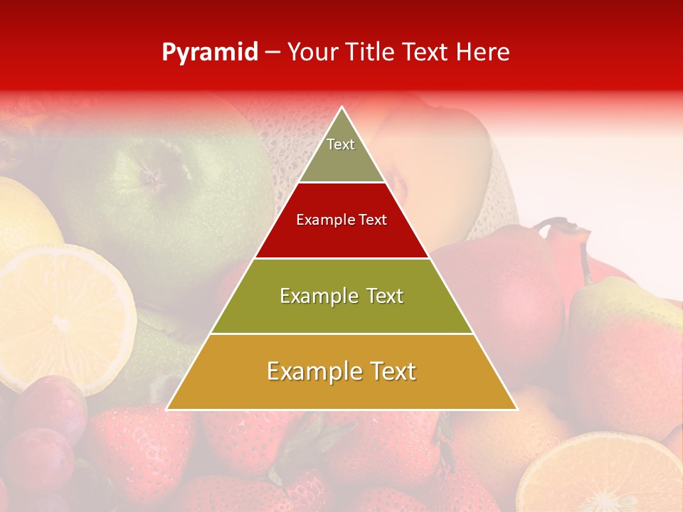 Different Fresh Fruits Isolated PowerPoint Template