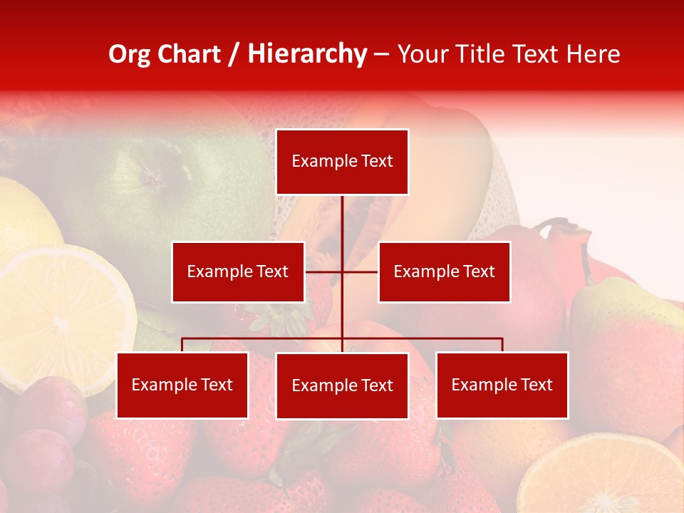 Different Fresh Fruits Isolated PowerPoint Template