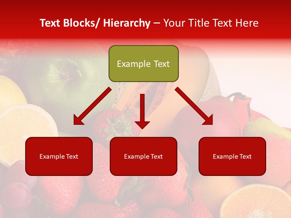 Different Fresh Fruits Isolated PowerPoint Template