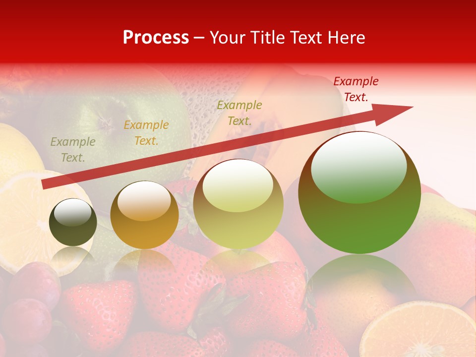 Different Fresh Fruits Isolated PowerPoint Template