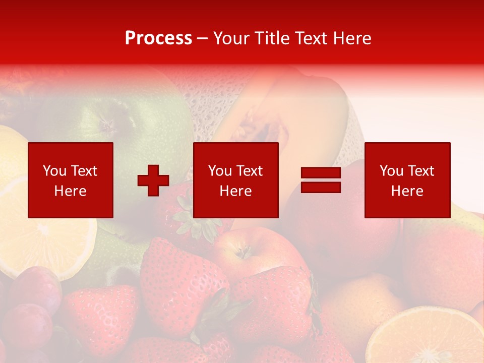 Different Fresh Fruits Isolated PowerPoint Template