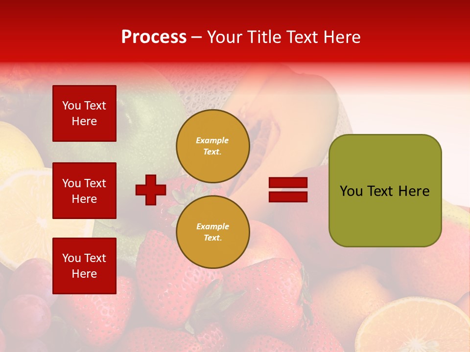 Different Fresh Fruits Isolated PowerPoint Template