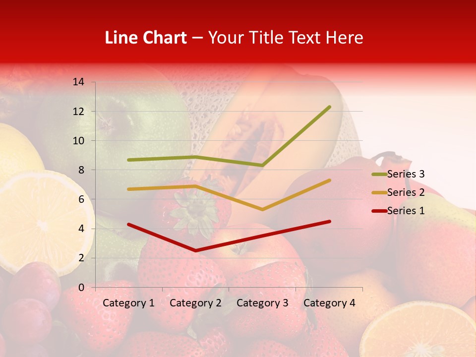 Different Fresh Fruits Isolated PowerPoint Template
