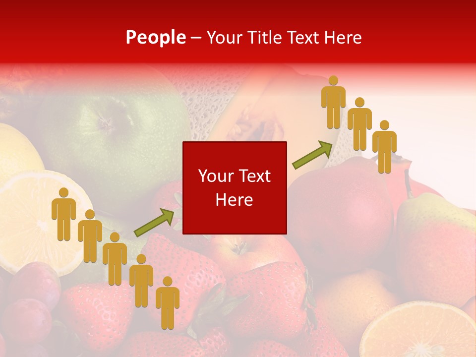 Different Fresh Fruits Isolated PowerPoint Template