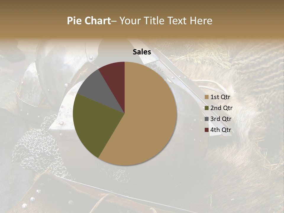 Armour Of Dark Ages On A Leather. This Armour Is Used By Club Members Today.. PowerPoint Template