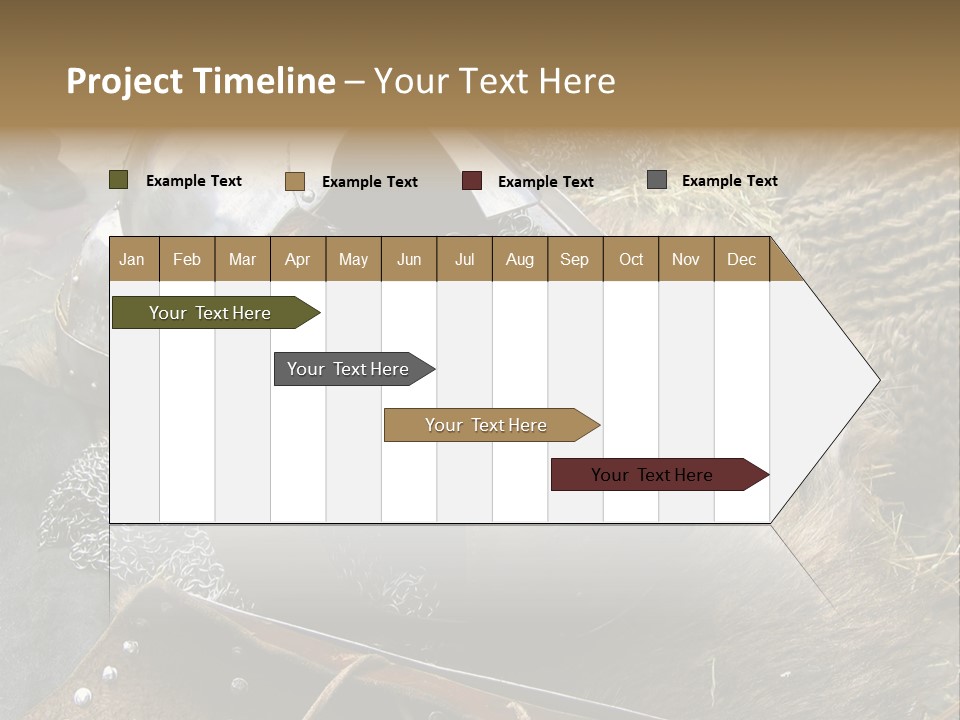 Armour Of Dark Ages On A Leather. This Armour Is Used By Club Members Today.. PowerPoint Template