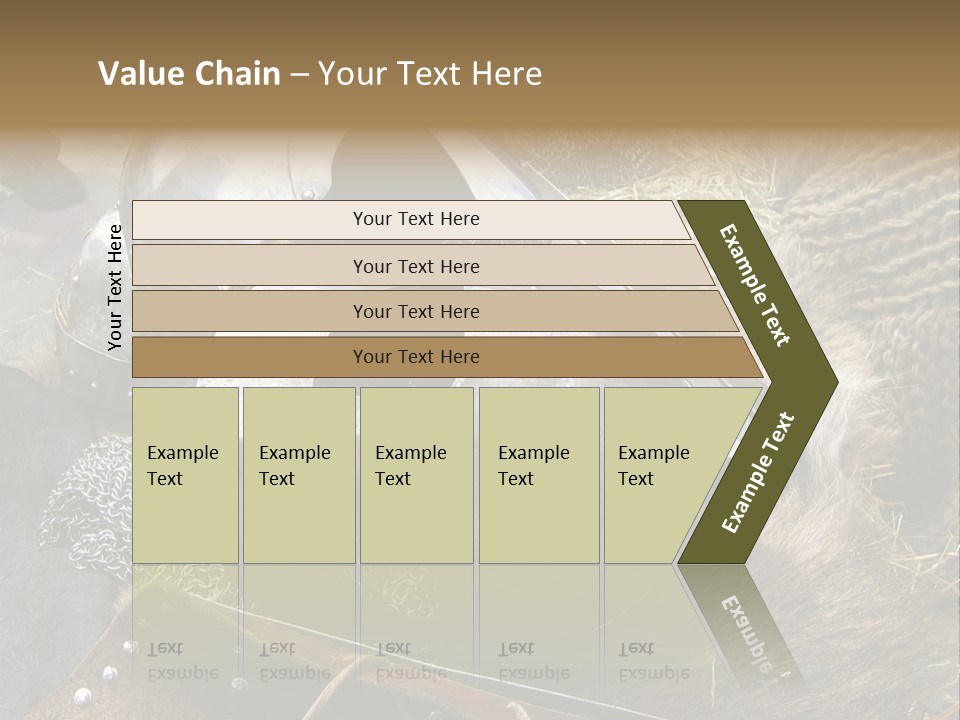 Armour Of Dark Ages On A Leather. This Armour Is Used By Club Members Today.. PowerPoint Template