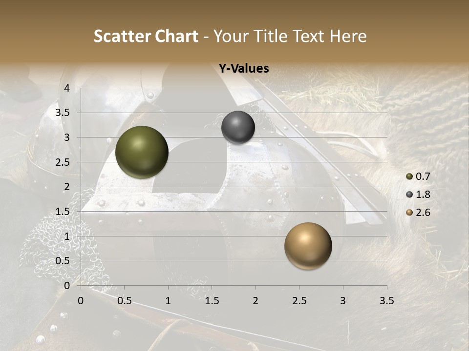 Armour Of Dark Ages On A Leather. This Armour Is Used By Club Members Today.. PowerPoint Template