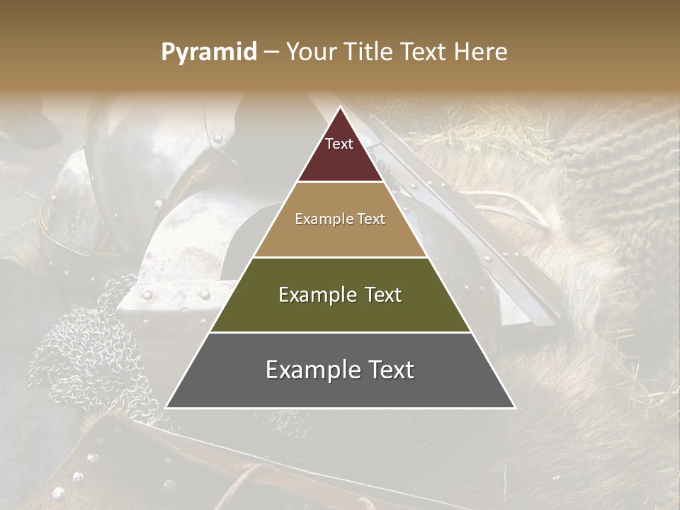 Armour Of Dark Ages On A Leather. This Armour Is Used By Club Members Today.. PowerPoint Template