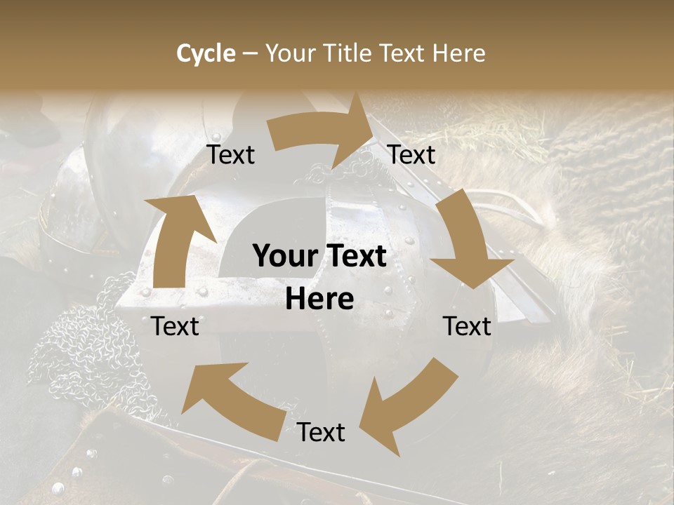 Armour Of Dark Ages On A Leather. This Armour Is Used By Club Members Today.. PowerPoint Template