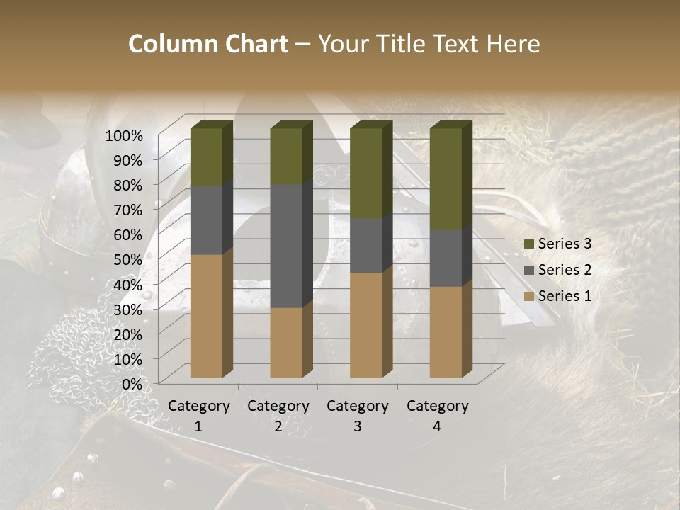 Armour Of Dark Ages On A Leather. This Armour Is Used By Club Members Today.. PowerPoint Template