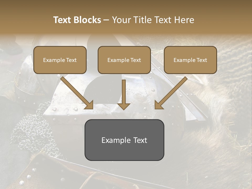 Armour Of Dark Ages On A Leather. This Armour Is Used By Club Members Today.. PowerPoint Template