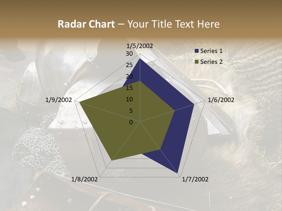 Armour Of Dark Ages On A Leather. This Armour Is Used By Club Members Today.. PowerPoint Template