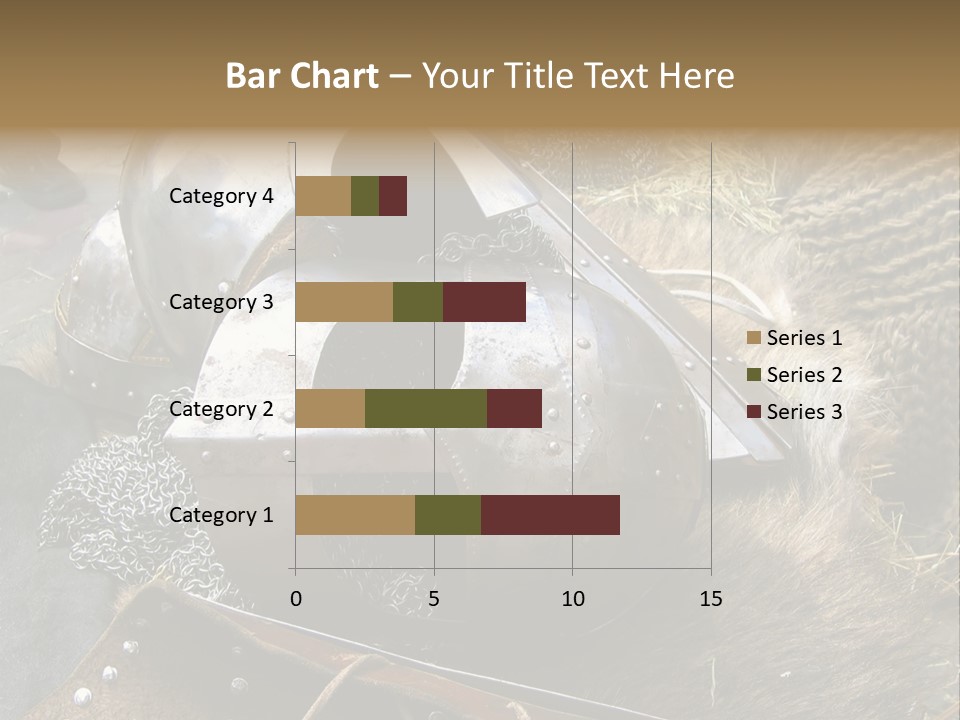 Armour Of Dark Ages On A Leather. This Armour Is Used By Club Members Today.. PowerPoint Template