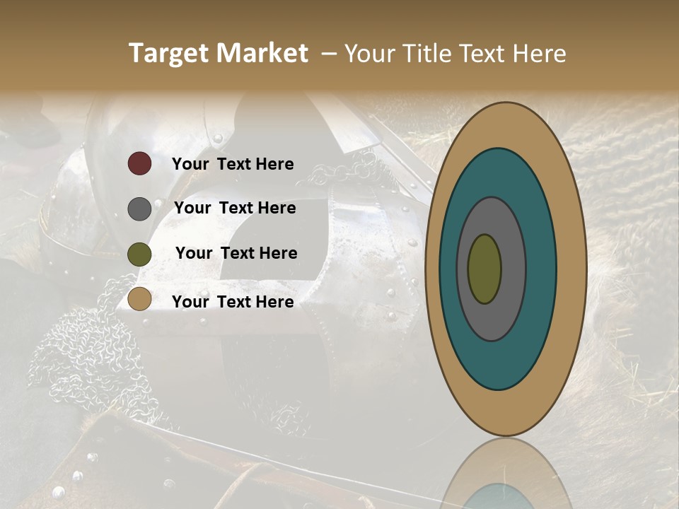 Armour Of Dark Ages On A Leather. This Armour Is Used By Club Members Today.. PowerPoint Template