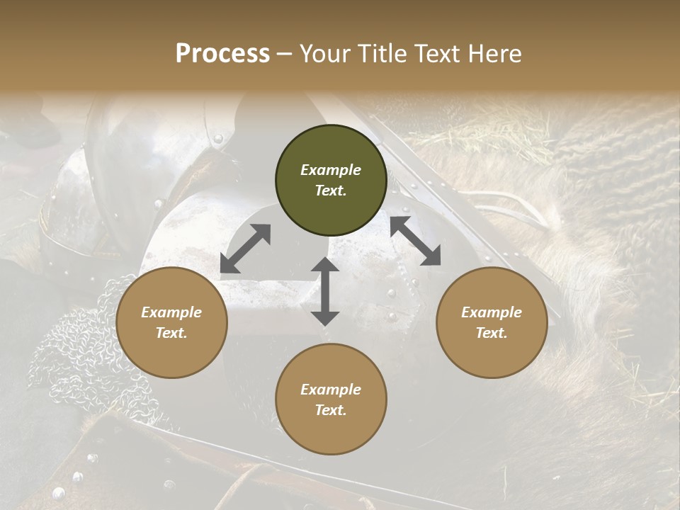 Armour Of Dark Ages On A Leather. This Armour Is Used By Club Members Today.. PowerPoint Template