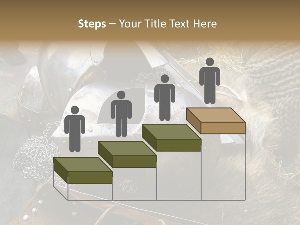 Armour Of Dark Ages On A Leather. This Armour Is Used By Club Members Today.. PowerPoint Template