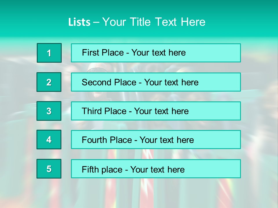 Man Screaming On Fast Roller Coaster With Zoom Blur PowerPoint Template