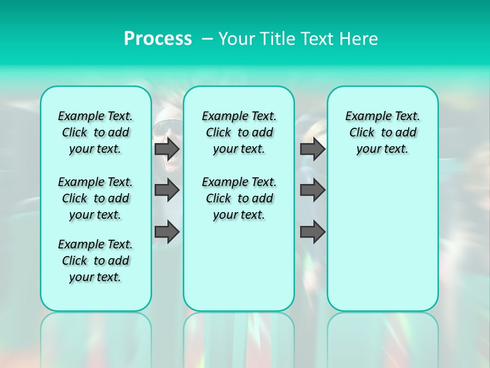 Man Screaming On Fast Roller Coaster With Zoom Blur PowerPoint Template