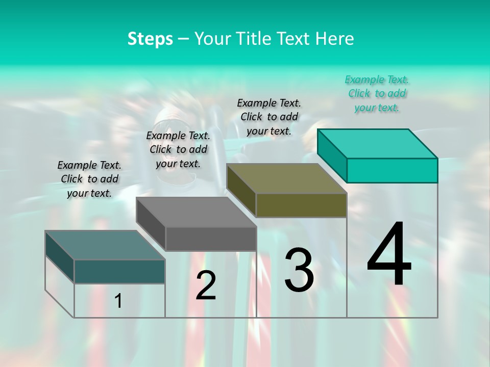 Man Screaming On Fast Roller Coaster With Zoom Blur PowerPoint Template