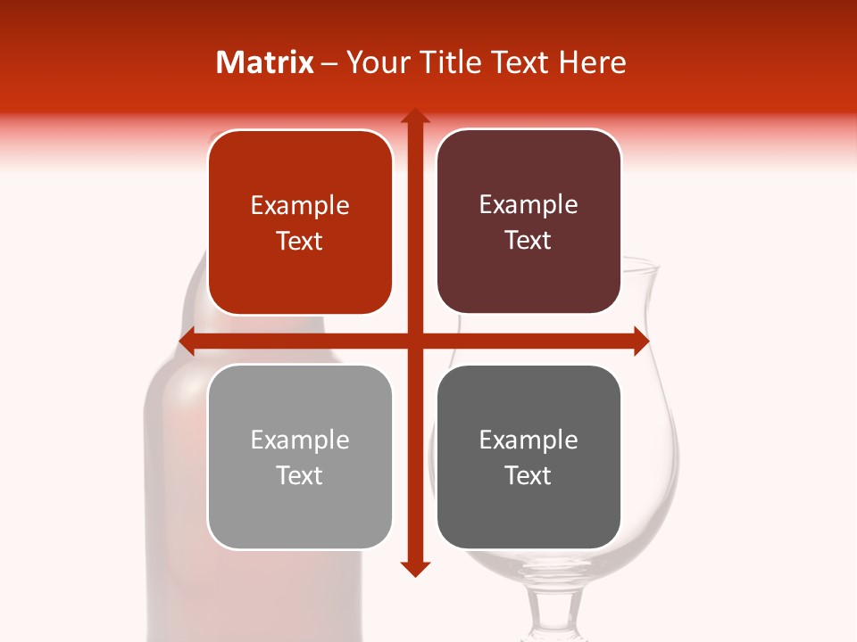 Beer Glass And A Beer Bottle Isolated Against White Background PowerPoint Template