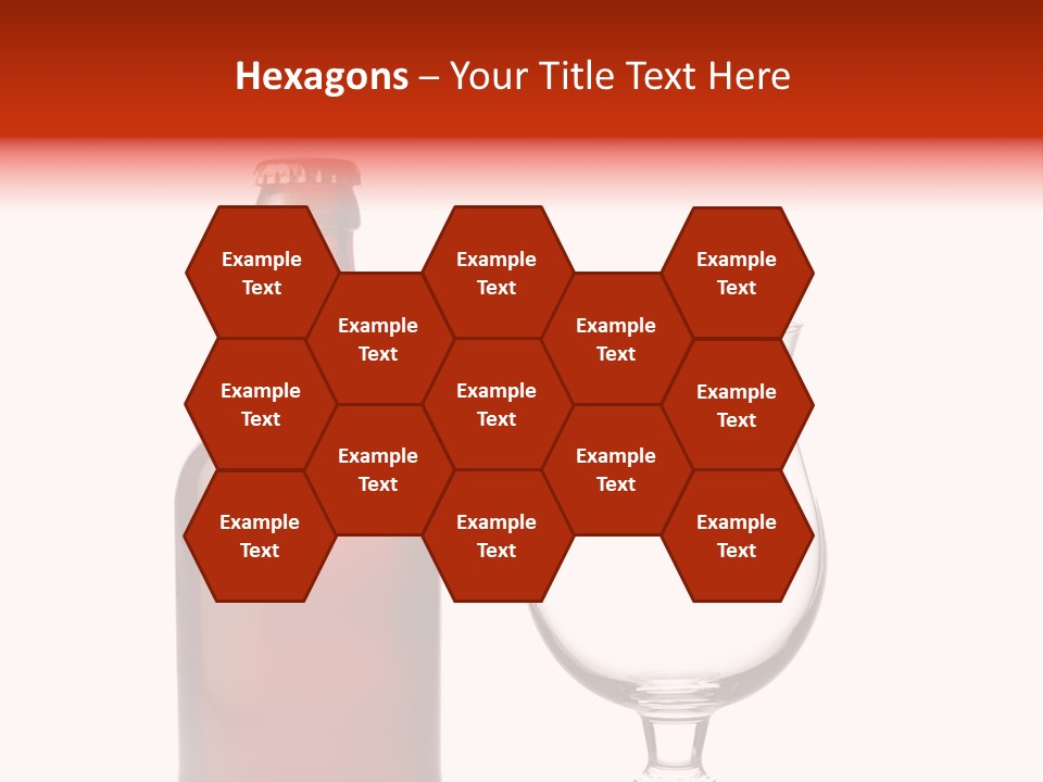 Beer Glass And A Beer Bottle Isolated Against White Background PowerPoint Template