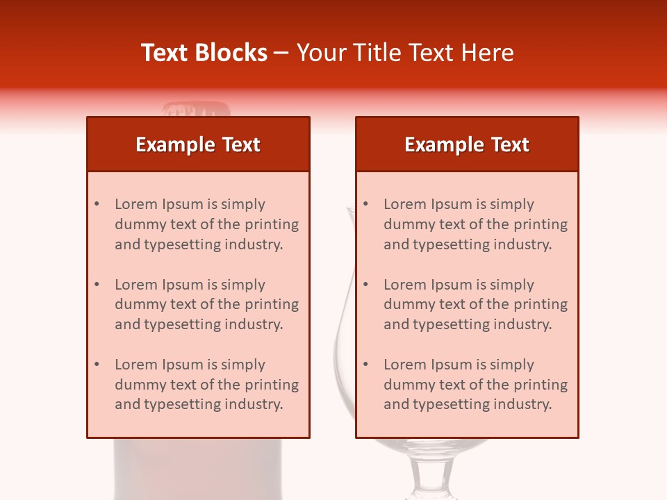 Beer Glass And A Beer Bottle Isolated Against White Background PowerPoint Template