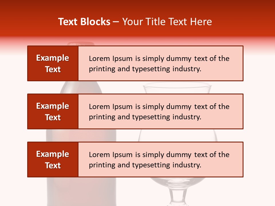 Beer Glass And A Beer Bottle Isolated Against White Background PowerPoint Template