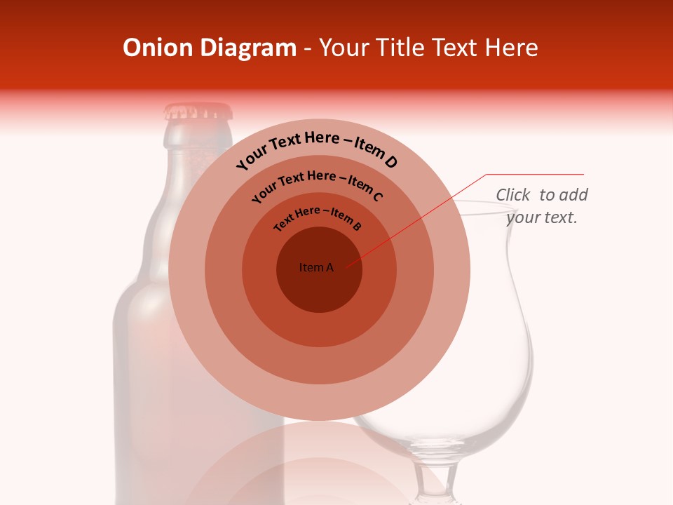 Beer Glass And A Beer Bottle Isolated Against White Background PowerPoint Template