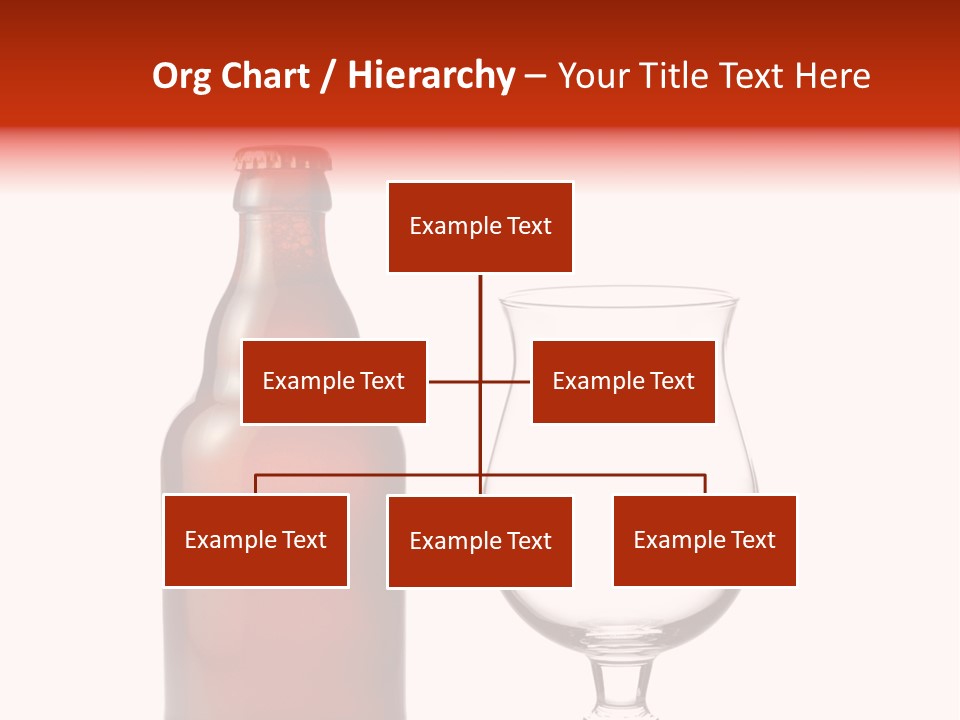 Beer Glass And A Beer Bottle Isolated Against White Background PowerPoint Template