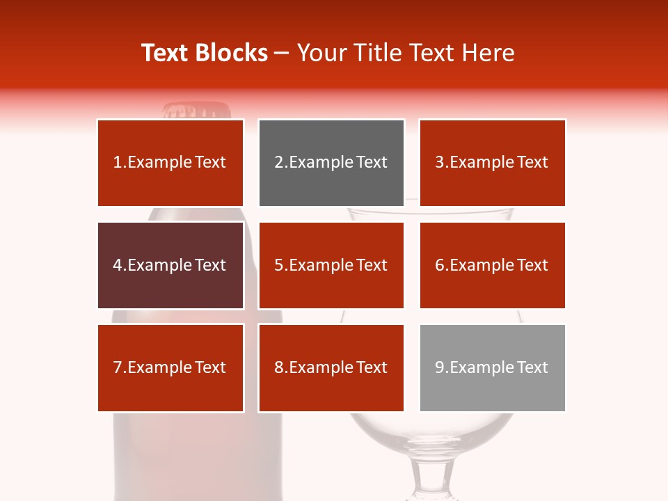 Beer Glass And A Beer Bottle Isolated Against White Background PowerPoint Template