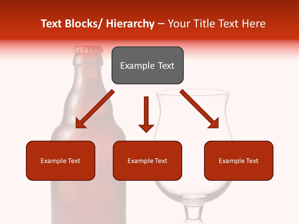 Beer Glass And A Beer Bottle Isolated Against White Background PowerPoint Template