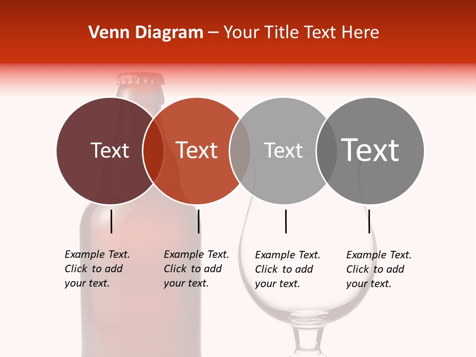 Beer Glass And A Beer Bottle Isolated Against White Background PowerPoint Template