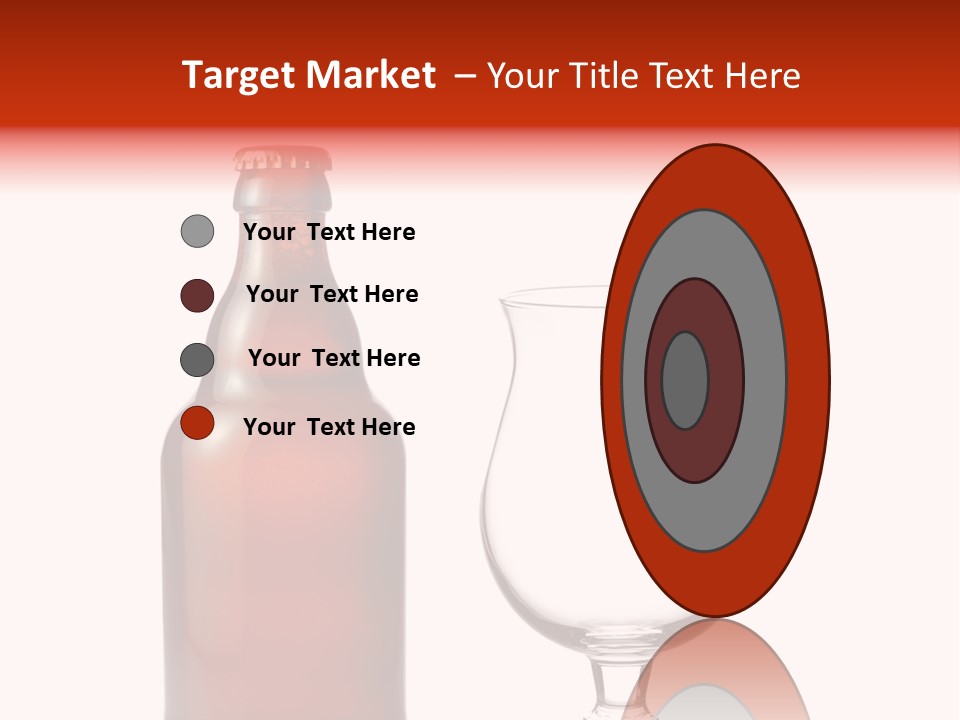 Beer Glass And A Beer Bottle Isolated Against White Background PowerPoint Template